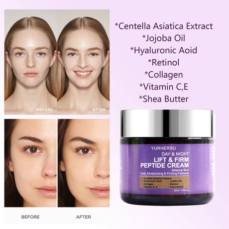 Day & Night Lifting Cream, Anti-Wrinkle Face Firming Cream, Tightens Sagging Skin, Fast Absorption, For All Skin Types