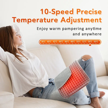 Electric Heating Waist Belt Warm Thermal Pad 10-gear Temperature Control Office Household Warm Artifact Hand Uterus Body Warmer