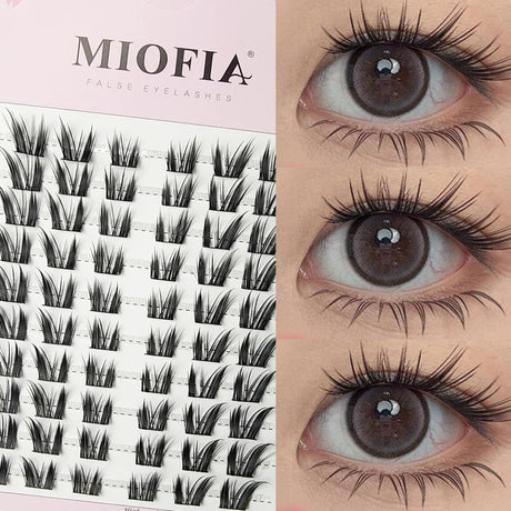 1/box 90 clusters idol False Eyelashes Black Natural Manga Lashes Anime Eyelashes Large Capacity Lashes Extension Chinese Makeup
