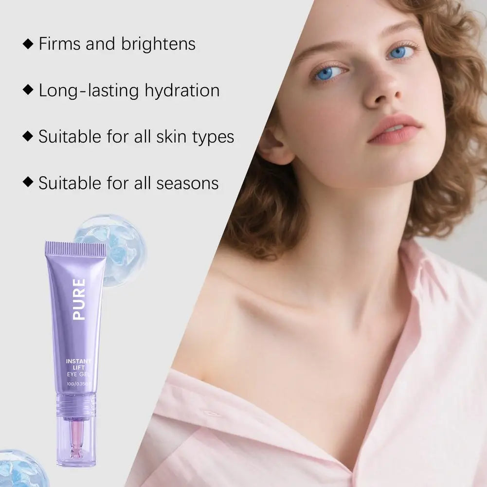 PURE INSTANTLIFTEYE GEL Collagen Moisturizing Eye Cream Gentle Nourishing Smooth Eye Skin Brightening Hydrating Eye Care