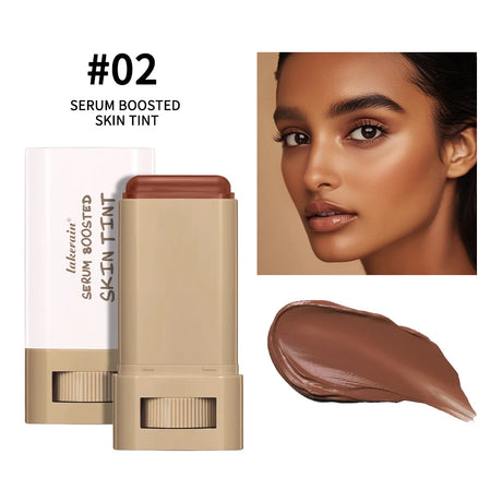 Foundation Skin Tint Balm Skin Tint Stick Waterproof Nourishing Solid Tinted Serum Face Tinted Face Contour Stick Makeup