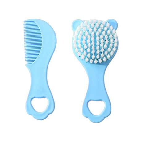 Baby Hair Brush & Comb Set Children Hair Brush Soft Nylon Bristle Cradle Caps Hair Brush for Toddler Infant Massage
