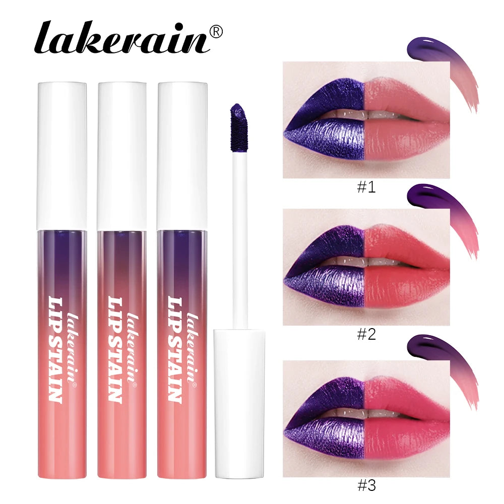 Blading Lip Gloss Peel and Stick Set Long-lasting Waterproof Pink Lip Gloss Transfer Resistant Natural Lip Cosmetics 3 Colors