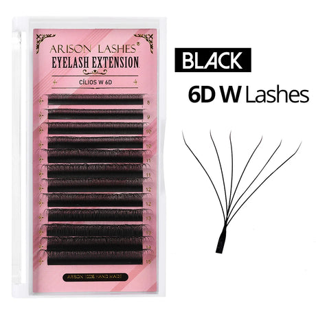 ARISON YY Lashes and 3D/4D/5D W Shape Lashes Brasileiro Premade Volume Eyelashes Extension Soft Thin Easily Grafting Extension