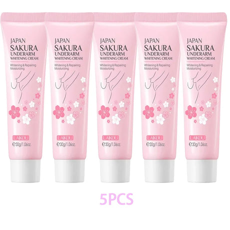 Laikou Sakura Underarm Cream Knee Buttocks Dark Skin Improve Melanin Pigmentation Korean Skin Care Product 30g