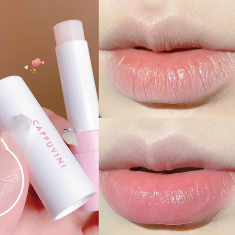 1/3 Pcs Fruity Lip Balm Moisturizing Lip Gloss Nature Nourishing Temperature Change Color Lipstick Cute Jelly Tinted Lip Care