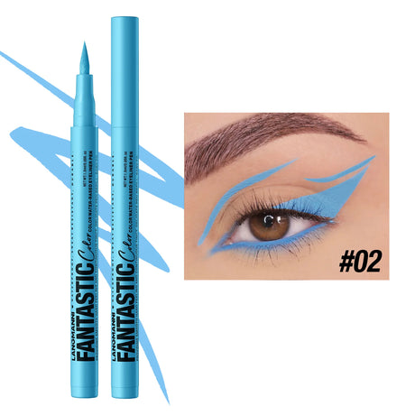 Waterproof Eyeliner Long Lasting Pencil Colourful Pigment Blue