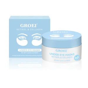 60pcs Retinol Collagen Eye Mask Anti Dark Circles Directed Against Eye Bags Moisturizing Lifting Firming Eye Patches Skin Care