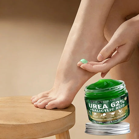 Yuitikue 62% Urea + Salicylic Acid Foot Cream, 100g Deep Moisturizing Cream for Dry & Rough Hand & Foot Care