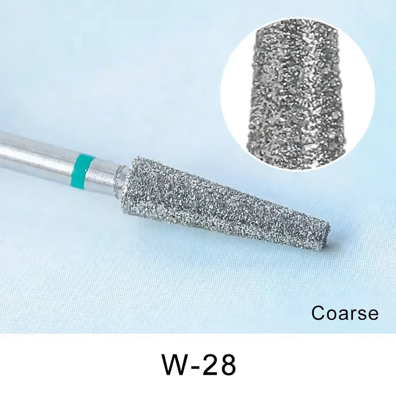 Diamond Ceramic Nail Drill Bits Milling Cutter For Manicure Left Right Rotary Cuticle Files Buffer DIY Nails Accessories Tools
