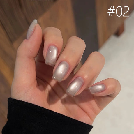 12ml 1-21pcs Brown Gold Cat Eye Gel Nail Polish Hot Selling Winter Whitening Magnet Gel Polish Gold Nails Nail Supplies Nail Art