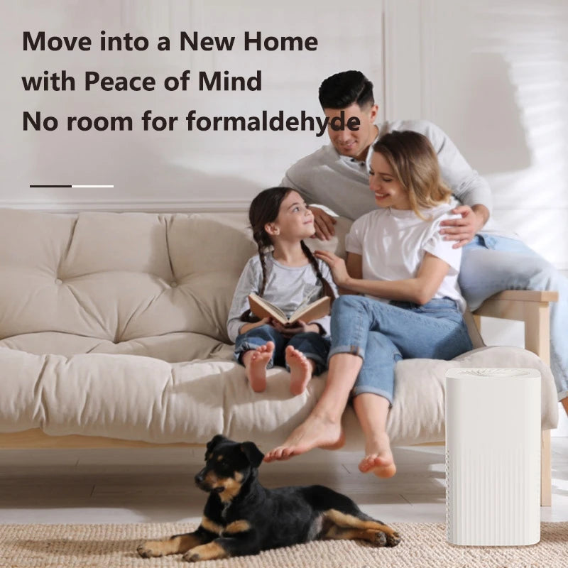 Lenovo Smart Air Purifier Desktop Air Cleaner 360°Air Intake Eliminate Formaldehyde Smoke Dust Quickly Removes Odors Low Noise
