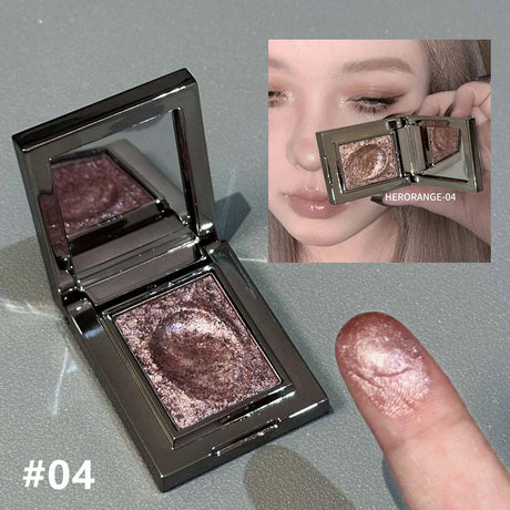 Chameleon Dark Green Eyeshadow Palette Fine Easy-To-Apply Sparkling Pearlescent Mashed Potato Eye Shadow Brightening Makeup