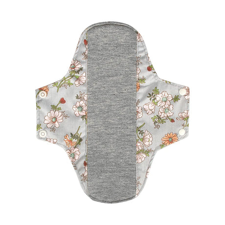 AIO Washable Cotton Printed Panty Liner Regular Flow Menstrual Pads Graphene Cloth Tampons Urinary Incontinence Sanitary Pads