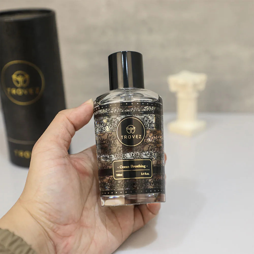 TROVEZ Ocean Breathing 100ml Perfume Elegant Fresh Fragrance Citrus Tone Unisex Perfume Long-lasting Scent Body Spray Scent Gift