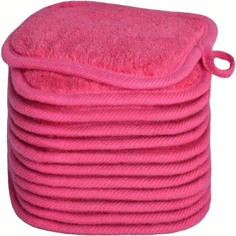 12PCS Microfiber Face Cloths Reusable Makeup Remover Cloth Makeup Towels Face Deep Cleaning Pads Skincare Beauty Tools