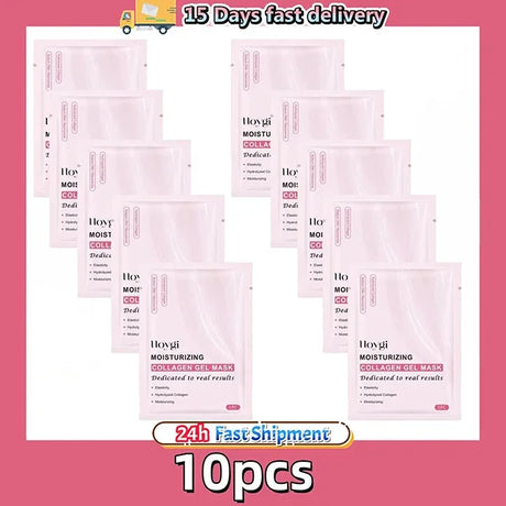 Pink Bio Collagen Gel Salmon Pdrn Face Mask Deep Hydrating Overnight Moisturizing Hydrogel Jelly Face Sheeets Balance Skin Tone