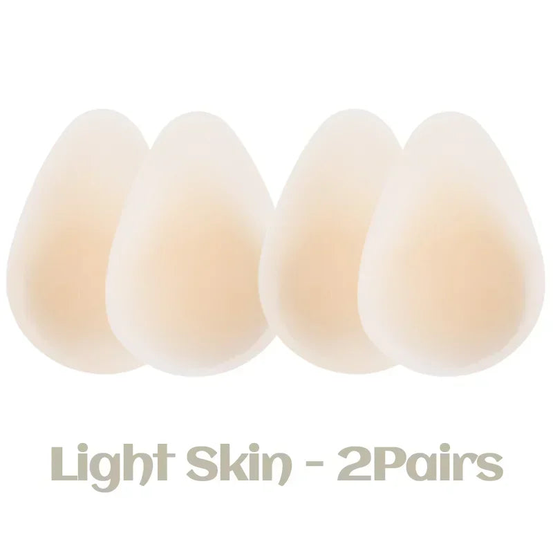 2/4PCS Invisible Silicone Nipple Cover Thin Bra Pads Boobs Stickers Breast Buttons Patch Push Up Lifts Breasts Nipples Sticky