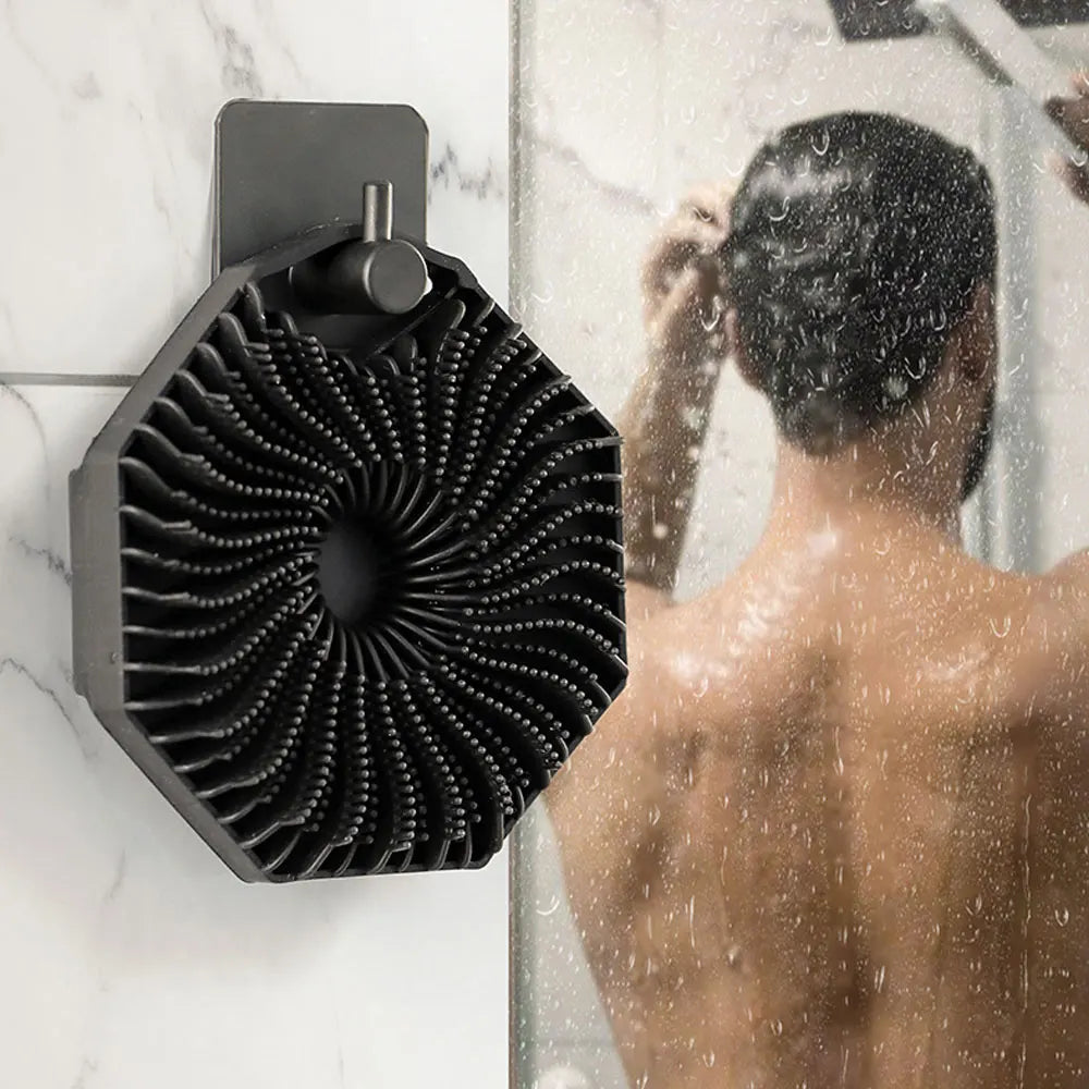 Silicone Exfoliating Body Loofah Bath Massage Shower Scrubber Spa Brush