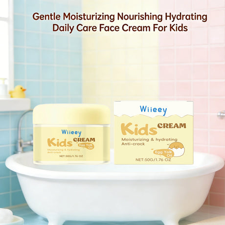 Anti-Cracked Facial Cream for Kids Deep Moisturize Nourish Strengthen Skin Barrier Soothing Dryness No Irritating Baby Bum Cream