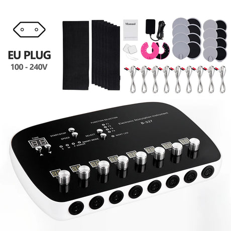 Microcurrent Muscle Stimulator EMS Tens Body Shaping Massage Breast Enhancement Neck Shoulder Back Arm Leg Massage Machine
