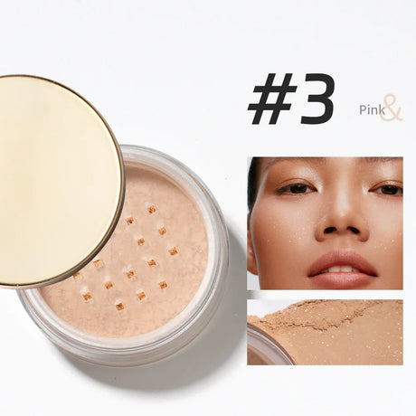 Diamond Glitter Loose Powder 6 Colors Pearlescent Oil Control Mineral Powder Face Foundation Cosmetics Lasting Makeup Powder