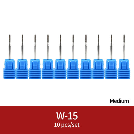 Diamond Ceramic Nail Drill Bits Milling Cutter For Manicure Left Right Rotary Cuticle Files Buffer DIY Nails Accessories Tools