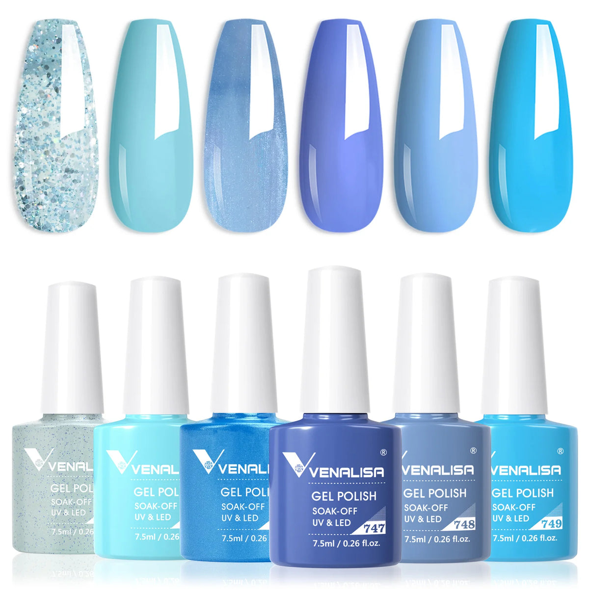 VIP5 Venalisa Nail Gel Polish Jelly Color HEMA/TPO FREE Nude Pink Semi Permanent Soak Off UVLED Gel Polish Sparkle Gel Varnish