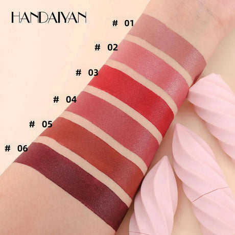 Matte Velvet Lipstick Ice Cream Long Lasting Waterproof Nourishing Moisturizing Highly Pigmented Satin Lip Gloss Non Stick Cup
