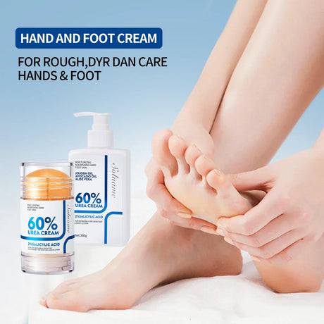 Two-Piece Set Includes 60% Urea Hydrating Foot Cream and Body Cream for Dry Cracked Hands and Heels with 2% Salicylic Acid Foot Care