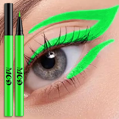 8Colors Liquid Eyeliner Neon Colored Pen Waterproof Uv
