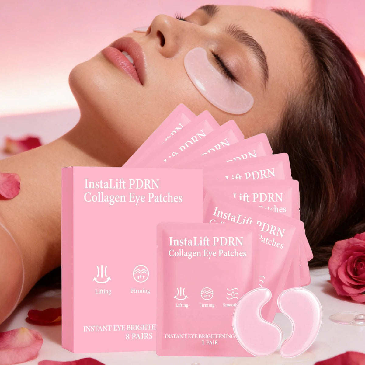 Pdrn Collagen Eye Mask Anti-Puffiness Tightening Eye Patches Fade Eye Fine Lines Remove Dark Circle Firming Lifting Skin Care