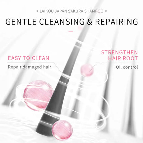 LAIKOU Japan Sakura Shampoo or Hair Conditioner Complex Oil Hair Care Repair Damaged Hair Repair Serum Oil Anti Hairs Loss