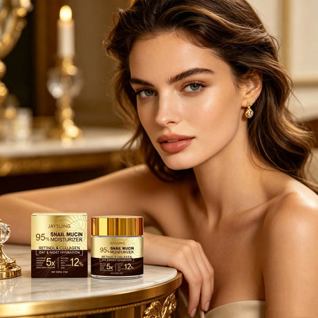 95% Snail Mucin Moisturizer Collagen Rejuvenating Anti Aging Wrinkles Firm Lift Brighten Retinol Hyaluronic Acid Day Night Cream