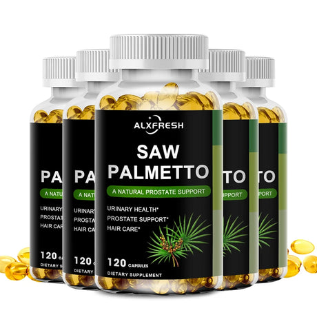 Alxfresh Prostate Health Supplement, Natural Saw Palmetto Extract, Supports Prostate and Hair Growth Capsules for Men and Women