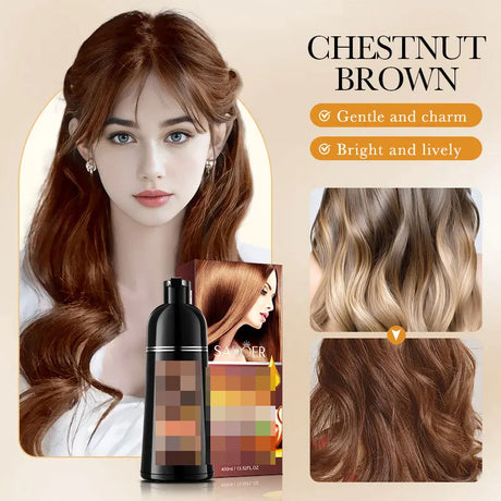 Shampoo, Dye, Nourish, and Protect Your Hair in One SADOER Hair Color Sampoo