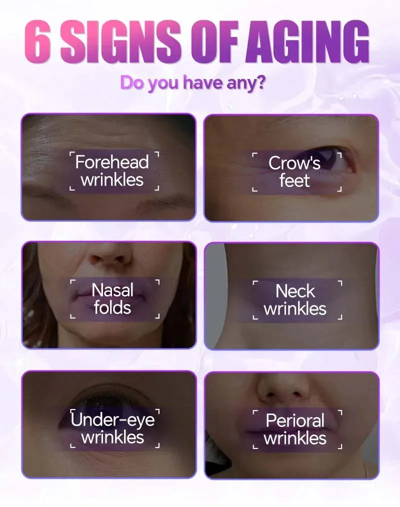 Collagen Pepide& Arginine Anti Wrinkle Facial Serum Moisturizing & Repairing Skin Fine Lines Eyes Crow's Feet Neck Wrinkles