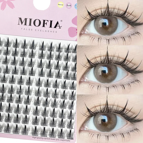 1/box 90 clusters idol False Eyelashes Black Natural Manga Lashes Anime Eyelashes Large Capacity Lashes Extension Chinese Makeup