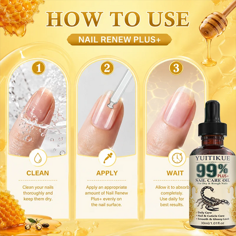YUITIKUE 99% Plus Nail Care Oil 30ml Moisturizing Cuticle Oil Improve Dry Rough Fingernails Toenails Nail Strengthener