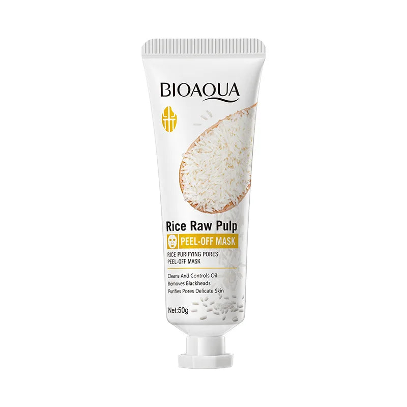 BIAOQUA White Rice Face Peeling Mask Moisturizing Remove Blackhead Whitening Anti-aging Anti Wrinkle Facial Peel Masks Skin Care