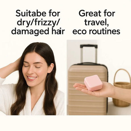 Castor Oil Conditioner Soap Bar,Moisturizing Nourishing Solid Shampoo,Strengthen Hair Roots Care,For Dry Frizzy Damaged Hair