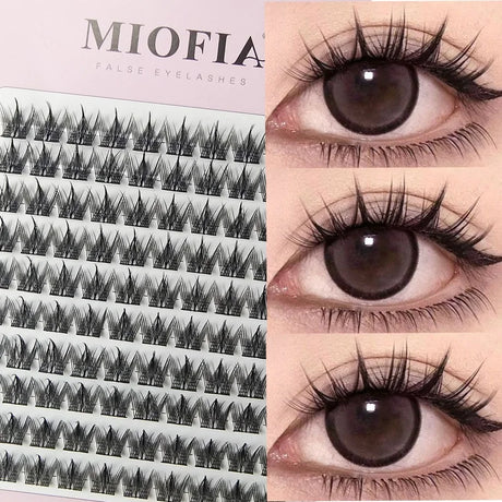1/box 90 clusters idol False Eyelashes Black Natural Manga Lashes Anime Eyelashes Large Capacity Lashes Extension Chinese Makeup