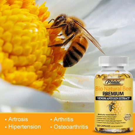 Natural Bee Capsules - Relieves Joint Pain and Stiffness, Promotes Bone Health, for Immunity and Anti-oxidation