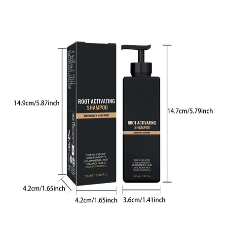 Men Shampoo Scalp Care Shampoo Deep Cleansing Ginger Licorice Volumizing Daily Hair Wash Improve Volume Thinning Hair 100ml