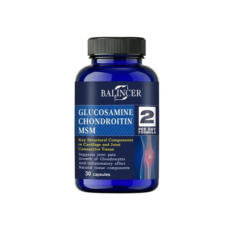 Glucosamine & Chondroitin & MSM 3-in-1 - Antioxidant, Joint Health Support, for Bone and Cartilage Health