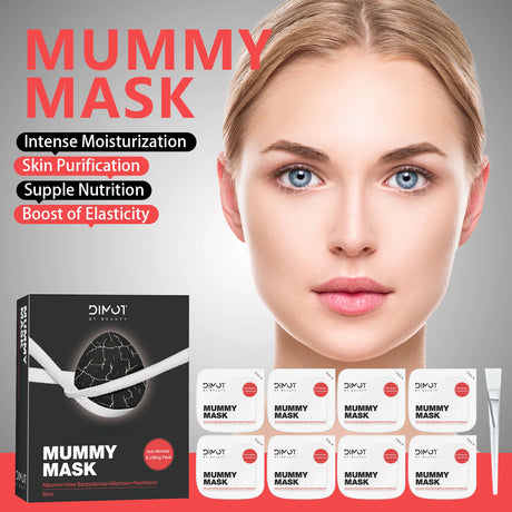 Black Truffle Mummy Face Mask Anti-Aging Charcoal Powder Deep Cleansing Removes Blackheads Soothes Care for All Skin Types