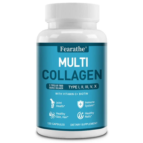 Multi Collagen - Nourishes The Skin, Slows Down Aging, Promotes Healthy Hair, Strong Nails, and Improves Intestinal Digestion