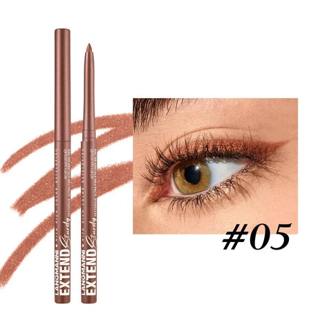 12-Color Fashion Eyeliner Pencil Smokey Punk Style Eye Liner Pen