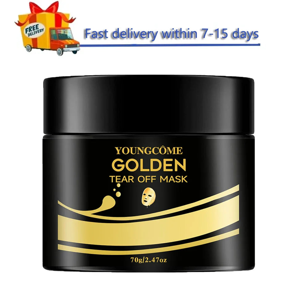 24K Gold Tear Off Mask Deep Cleansing Remove Blackheads Firming Skin Oil-Control Whitening Skin Care Moisturizing Masks