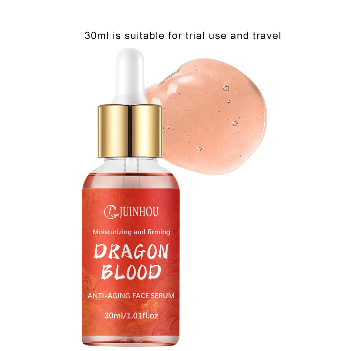 JUINHOU Dragon Blood Hydration Serum Infused With Dragon's Blood Extract Niacinamide Brighten Skin Refines Pores Bouncy All Day